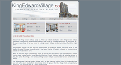 Desktop Screenshot of kingedwardvillage.ca